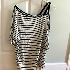 White Birch Cold Shoulder Tee